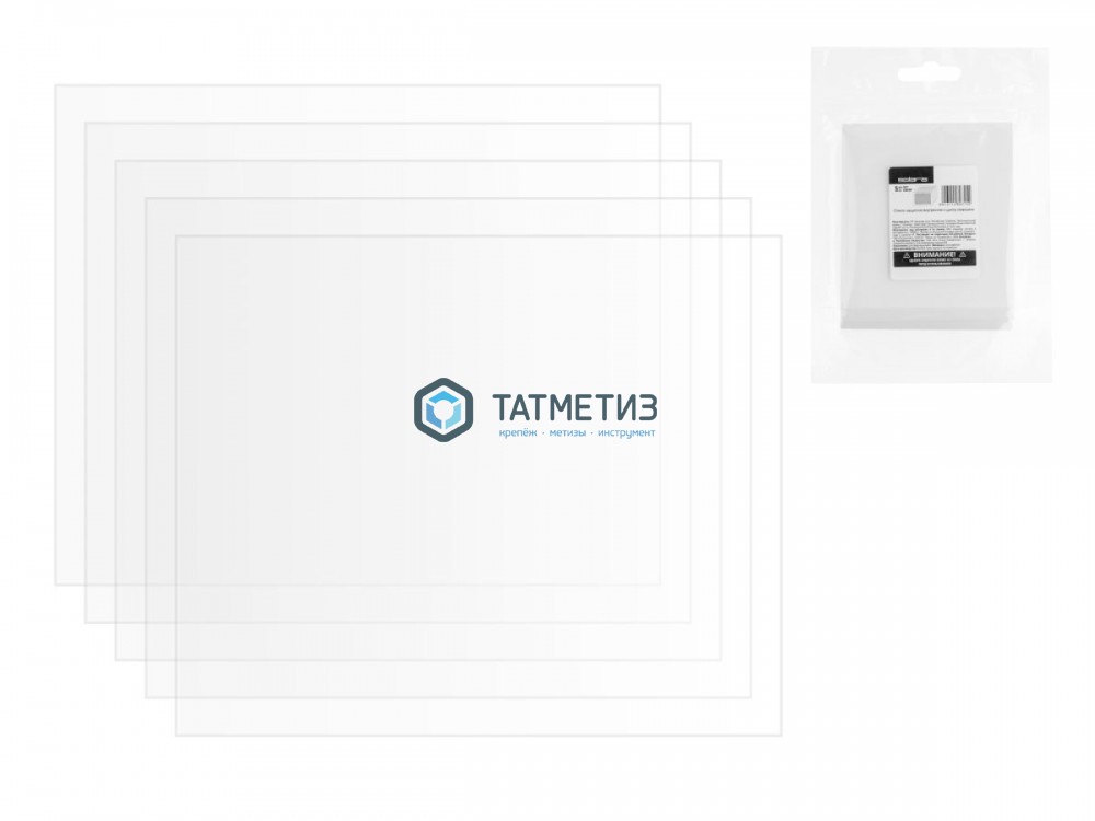 Стекло бесцветное 115х 95мм, поликарбонат, SOLARIS -  магазин крепежа «ТАТМЕТИЗ»