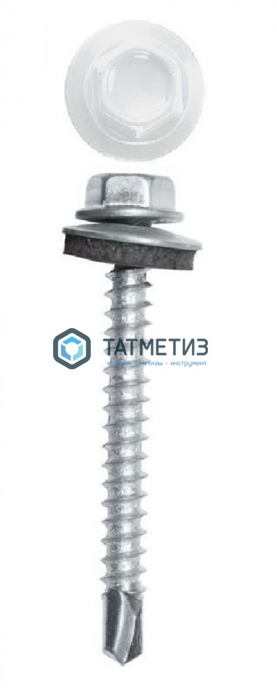 Саморез окраш.кров. 4,8х50 (51) /9003/ DAXMER MS (10х150) -  магазин «ТАТМЕТИЗ»