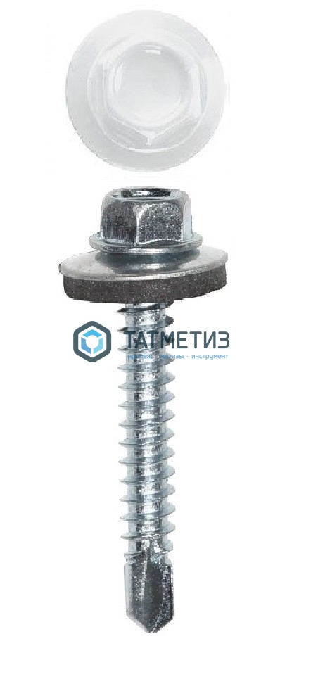 Саморез окраш.кров. 4,8х35 /9003/  (250 шт/уп) HW -  магазин «ТАТМЕТИЗ»