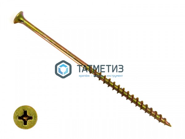 Саморезы потай по дереву желтые, PH2  4,2х89 (2 000 шт/уп) КК -  магазин «ТАТМЕТИЗ»