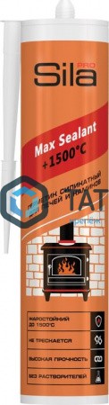Герметик силикатный для печей Sila Pro +1500°С ЧЕРНЫЙ, 280мл (12 шт/уп) -  магазин «ТАТМЕТИЗ»