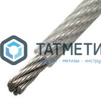 Трос ср.мягкости 7х7 А4 нержавейка ПВХ оплетка  6/8 мм (250 м/бух) -  магазин «ТАТМЕТИЗ»