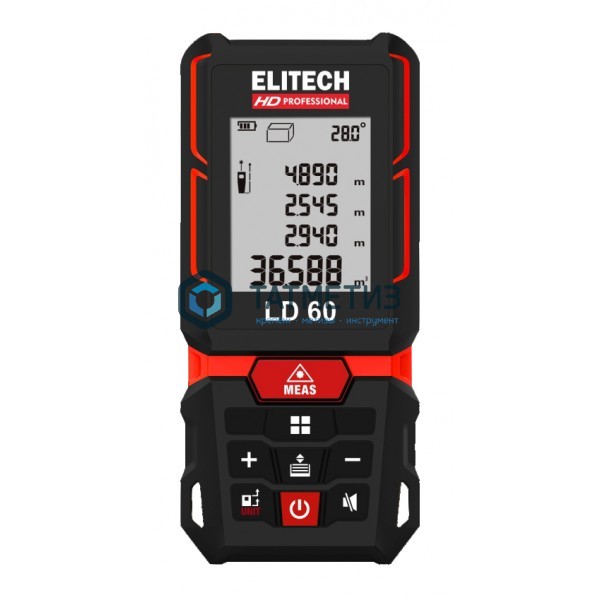 Дальномер лазерный ELITECH HD ЛД  80 (3х1.5В(ААА),0.05–80м,точн,±1.5ммм,0.12кг,чех,кор) -  магазин крепежа «ТАТМЕТИЗ»