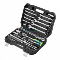 Набор инструментов, 1/2", 1/4", пластиковый кейс 82 предмета// Сибртех -  магазин крепежа «ТАТМЕТИЗ»