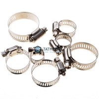 Хомут червячный нержавеющий 130-150/12 мм W2 -  магазин крепежа «ТАТМЕТИЗ»