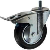Колесо поворотные с болтом и тормозом d  75 мм -  магазин крепежа «ТАТМЕТИЗ»