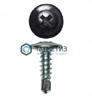 Саморез п/ш сверло 4,2x25  RAL 9005 -  магазин крепежа «ТАТМЕТИЗ»