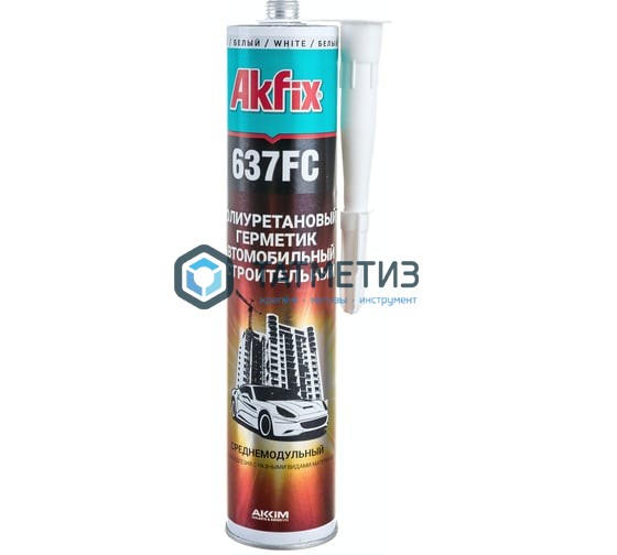 Полиуретановый герметик Akfix 637FC БЕЛЫЙ, быстросохнущий 310мл (12) | «ТАТМЕТИЗ» Полиуретановый герметик Akfix 637FC БЕЛЫЙ, быстросохнущий 310мл (12) - магазин крепежа «ТАТМЕТИЗ»